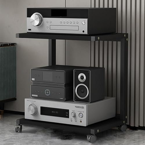 HYDTGZ Soporte para Reproductor de Discos de Audio Vídeo, Estante para Consola de Videojuegos DVD, para el Hogar, la Oficina el Cine,A,50x40x60cm
