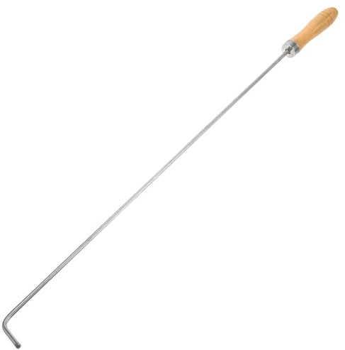 FONDOTIN Attizzatoio Robusto e Leggero per Caminetto in Metallo e Legno Portatile Accessorio Essenziale per Gestire Fuoco in Sicurezza per Campeggio e Hiking