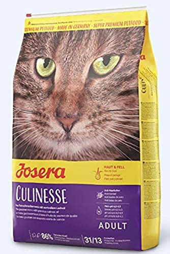 Josera Katzenfutter – 4,25 kg – Culinesse – Haustier für Erwachsene – fettarm – Lachs- und Omega-3-Basis – Nierenfunktion – fördert Haare und Haut