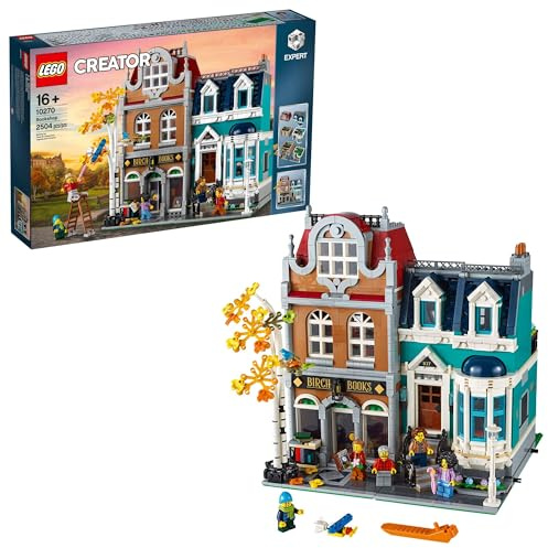 LEGO Creator Expert Bookshop 10270 Ensemble de présentation modulaire pour collectionneurs, collection avancée, idée cadeau pour les enfants de 16 ans et plus