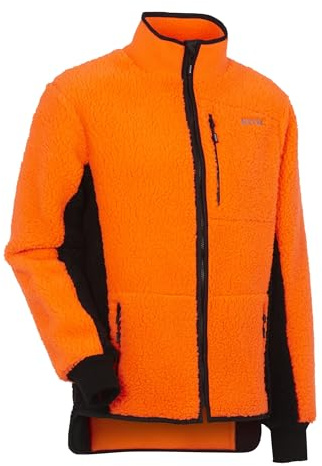KOX Faserpelzjacke Orange/Schwarz Größe 62/64
