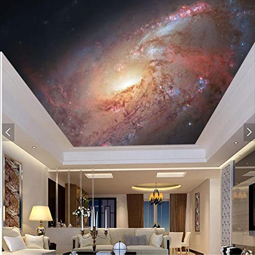 YABAOST Pvc Autoadhesivo Impermeable Papel Tapiz 3D 250X175Cm Fotomural 3D Mural De Personalizar Vinilo Vía Láctea Estrellas Paisaje Sala De Estar Mural De Arte De Etiqueta De La Pared