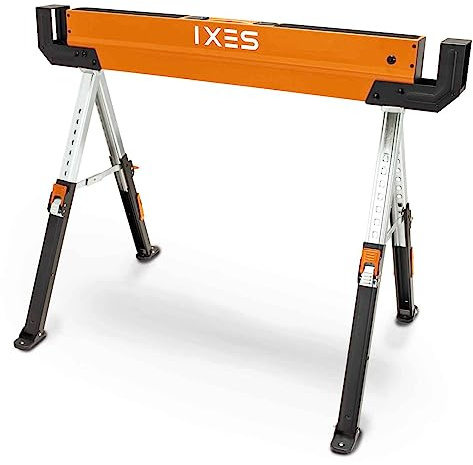 IXES Arbeitsbock IX-UTS600 Untergestell | Traglast max. 600 kg | Betthöhe 618-820 mm | aus hochwertigem Stahl