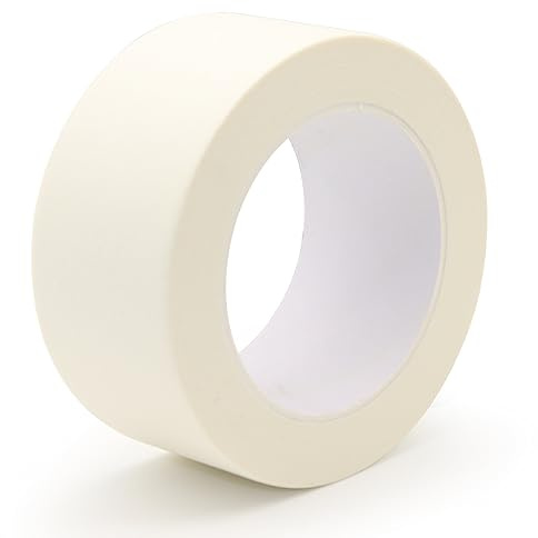 szwilnis Beige White Masking Tape, 2 Inch x 55 Yards, for Wall Painting