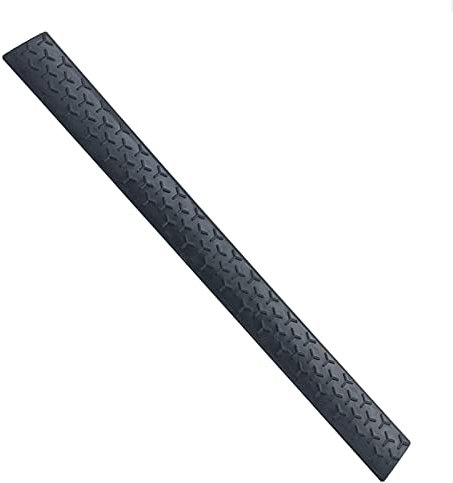 ANSNOW Türschwellenrampen Aus Vollgummi Für Türschwellen, Türen Und Badezimmer, Tragbar, Rutschfest, Geeignet Für Rollstühle, Fahrräder Und Trolleys (1 Stück, Schwarz)/Schwarz/Höhe 3,5 cm