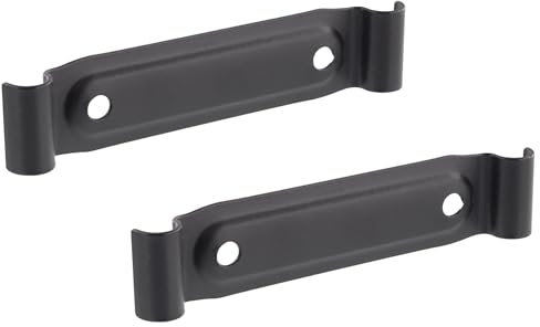 Wagner 12394099 - Abrazadera de soporte, Herrajes para Muebles, 2 piezas, diámetro de 10 x 80 x 10 mm, altura de 20 mm, revestimiento de acero, para muebles individuales