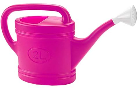 Acan Tradineur - Regadera de plástico - Capacidad 2 litros - Utensilios de jardinería, riego, casa, balcón, terraza, Patio - Color Fuscia