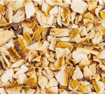 HerbsnSpiceit - Cáscara de limón seca natural, corte grueso, grado A (100 g)