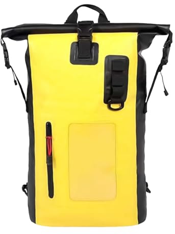 Genérico Dry Signs For Waterproof Kayak: Waterproof Backpack For Rolls,30L Large Capacity Storage Pack For Women On Camping Tank Top, Yellow, Consulte la descripción, See description