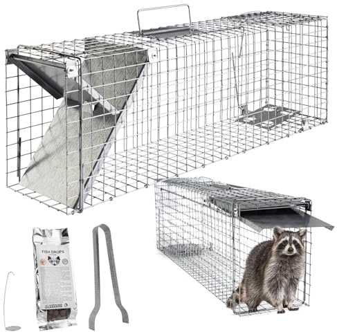 Tierfalle Lebendfalle Marderfalle Ratte Tierfalle Kastenfalle Drahtfalle 80 x 20 x 27 cm Stable Petigi