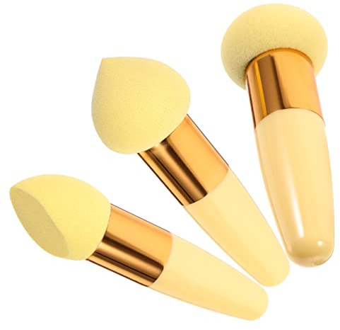 VALICLUD 3pezzi Penna per Trucco Accessori per Trucco Penna per Manico Applicatore in Spugna Strumento per Cosmetico per Femminile Pennello per Spugna Cosmetica