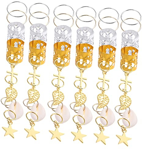 UKCOCO 140piezas Accesorios Cabello De Joyas Cabello Accesorios Para Trenzas Para Trenzas De Pelo y Estilos De Rasta Cuentas y Dijes Para Diy