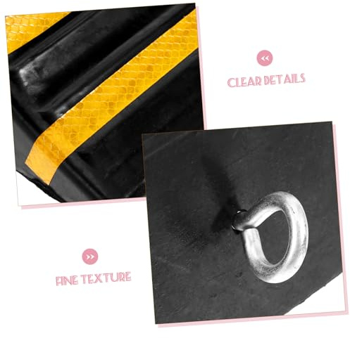BUGUUYO Calzo de Rueda de Goma Resistente para Coche Antideslizante para Remolque y Camión Estabilizador de Ruedas y Duradero para Exteriores Soporte Seguro para Alineación y Frenado