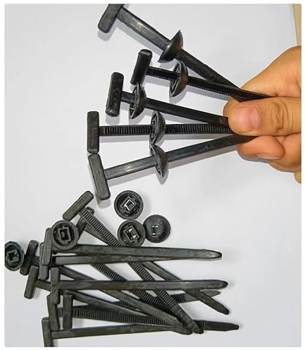 Clip di fissaggio a scatto in nylon per riparazioni auto con fascette fermacavi, fascette e fibbie universali in nylon, kit di gestione dei fili autobloccante resistente, per uso automobilistico, casa