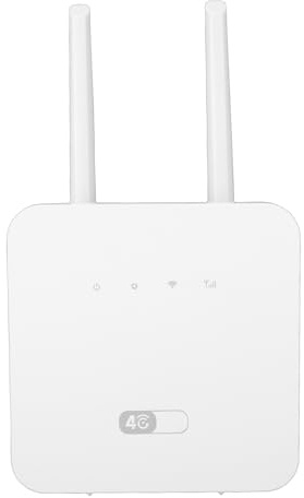 Luocute Router WiFi Portatile 4G LTE, Hotspot Mobile a Lungo Raggio Ad Alta velocità da 300 Mbps con Slot per Scheda SIM e Porta WAN LAN RJ45, per Ufficio in Auto, Viaggi a Casa, Fino a