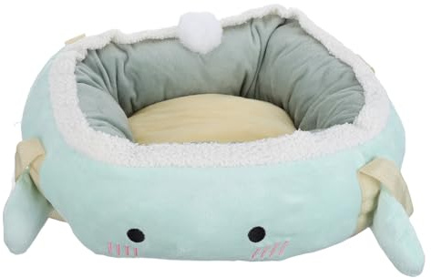 SEWACC Hamaca para Gatos Portátil de Tejido, Cama Colgante Redonda Soporte Estable, Transpirable y Agradable para Interior y Jaula