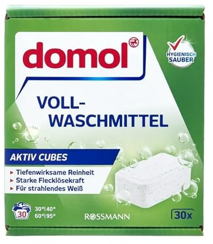 domol Vollwaschmittel Aktiv Cubes 30 WL (2er Pack)