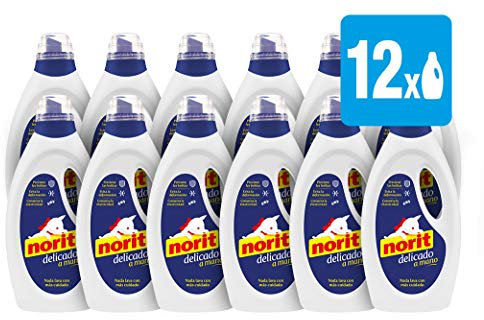 Norit Feinwaschmittel von Hand 45 Wäschen 12 Frischhaltedosen 1125 ml – Total: 13500 ml