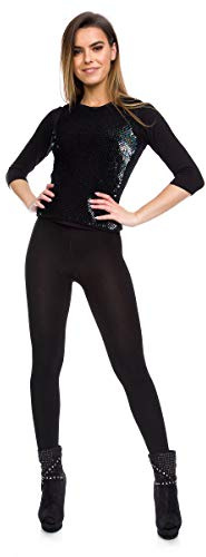 Futuro Fashion SE956 - Collant da donna super spessi, in lana cammello, caldi, opachi, 1200 D Nero S/M