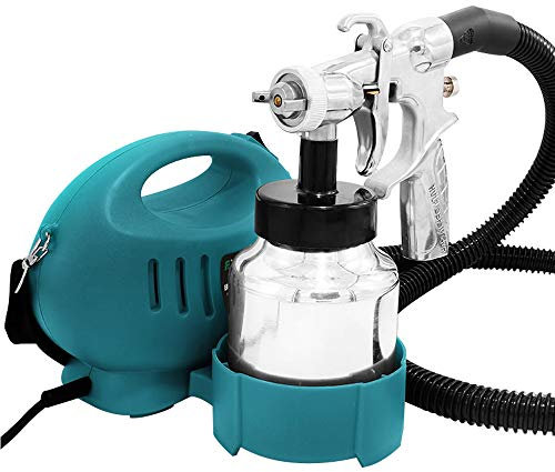 YUEWO Spritzpistole, 650 Watt Hohe Energie Zuhause elektrisch Farbspritzpistole mit 3 Sprühmuster und Einstellbar Ventilknopf