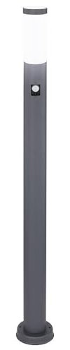 ETC-Shop LED Stehleuchte Garten mit Bewegungsmelder | Wegleuchte, Stehlampe, Standleuchte, Sockelleuchte | Edelstahl | Höhe 110 cm