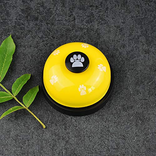 Yellow Pet Training Bell, 1pcs Dog Doorbell Dog Potty Toilet Training Bell Interaction Bell for Housing and Outdoor Training Dog Interactive Toys Eating Communication Bell