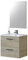 Habitdesign ARKITMOBEL Mueble de Baño Suspendido 2 Cajones y Espejo, 60x57x45 (AnchoxAltoxFondo-en cm), Modulo Lavabo Color Roble Alaska, Modelo Aruba (Sin Lavamanos)