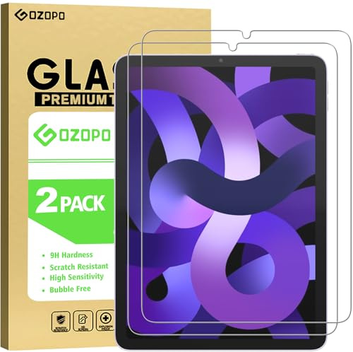 GOZOPO Screen Protector for iPad Air 2022 (iPad Air 5th Generation, 10,9) | Tempered Glass Film for ipad air 5th/ air 4th Generation (10.9-inch, 2022/2020 Model)