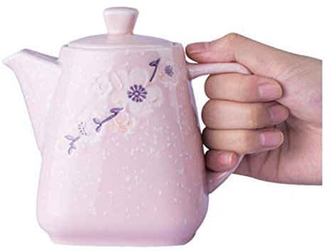 Aceitera y Vinagrera Cocina De Dispensador De Botella De Cerámica O Botella De Vinagre Artesanal Artesanales (Color : Pink)