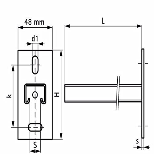 Console murale Micra Strut WALRAVEN 41x41x2 EZ x L.600 mm - MC6603928