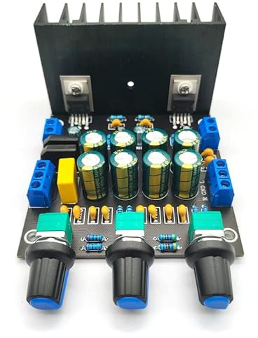 HOOCI TDA2030A Amplificateur audio 2 x 15 W Classe AB stéréo HiFi Amplificateur Home Cinéma DIY