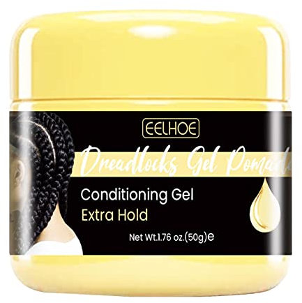 Strong Hold Pomade, Strong Hold Pomade For Men, Gel For Braids, Haar Glanz Wachs, Natürliche Zutaten 50g Schnell Trocknend Haar Styling Creme, Starken Halt Haar Pomade Für Männer Und Frauen