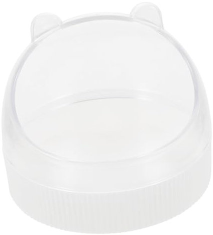 Angoily Transparente Hamster-futterschalen Aus Acryl Sichere Und Praktische Fressnapf Für Kleintiere Geeignet Für Hamster Chinchillas Und Andere Kleine Haustiere Elfenbeinweiß