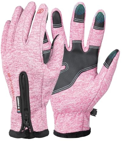 Women Gloves Winter Thermal Lady Gloves For Cycling Bike Riding Driving Golf Netball Touchscreen Windproof Anti-Slip Warm Handwear Ladies Glove For Outdoor Sport Daily Work Running Climbing Walking
