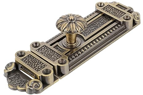 ANDRESLAD Zinklegierung Sicherheitstürriegel Vintage Schiebetürriegel Retro Türschloss Für Badezimmer Schlafzimmer Schrankrauch