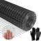 Black Rodent Mesh,Black Vinyl Welded Wire Fencing Rodent Proofing Wire Metal Mesh, Galvanised Wire Mesh Roll,Welded Mesh Panels. Stop Rat, Mouse, Squirrel & Bird Access Internal (Black, 400mm x 6m)