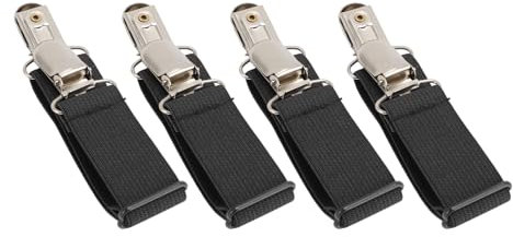 Yinhing Verstellbare Stiefelriemen, Elastische, rutschfeste Hosen-Steigbügel-Clips für, Jeans, Reitsport, Skifahren