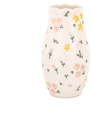 Sass & Belle Ditsy Blumenvase - Keramik, dekorative Knospenvase für Blumen, Vintage-Stil, für Heimdekoration, Tischdekoration, kleine Vasen für Tischdekoration, Hausgeschenke