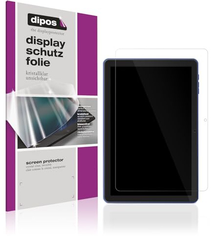 dipos 2x Displayschutzfolie klar für Pritom 10 Zoll Tablet | Passt perfekt, Ultra-Dünn, kratzfest, blasenfrei, Case-Friendly, hüllenfreundlich, Fingerprint-kompatibel, selbstklebend