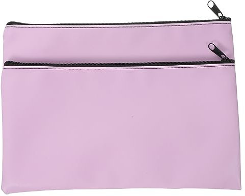 Sewroro 2stücke Bargeldtasche Mit Reißverschluss Aktentaschen Große Kapazität Geldbeutel Für Damen Lottoscheinhalter Geldhalter Für Reisen Quittungsbeutel Organizer Für Bargeld Dokumentenh