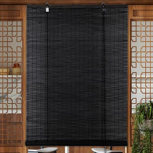 Bambusvorhang für den Innen- und Außenbereich, natürlich, atmungsaktiv und Privatsphäre, Fensterbehandlung für Balkon/Garten/Innen/Außen, 40 x 180 cm