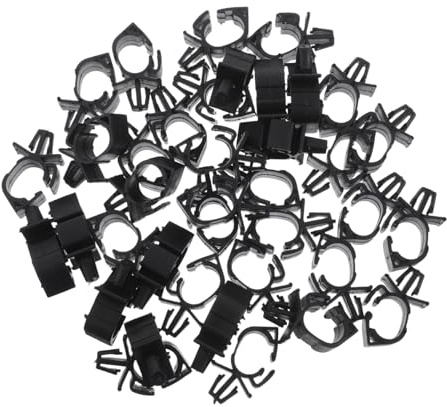 BESTYASH Auto Kabelhalter Clips 50 Stück Schwarz Kunststoff Kabelbaum Befestigungsclips Für Kfz Kabelmanagement Wasserdicht Ölbeständig Einfache Montage