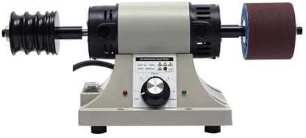 Máquina pulidora de cuero de 350 W con motor cepillado de cobre puro de 0 a 8000 rpm for lijar, pulir y esmerilar bordes Para pulir metal, madera