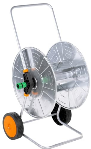 INLIFE Chariot d'enrouleur de Tuyau de 110 m 1/2 ou 80 m 3/4 Acier