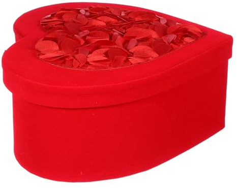 HONITANO Herzförmige Geschenkbox zum Valentinstag Mittelgroß 23X21X9cm Rote Verpackung für Pralinen Schokolade und Blumensträuße Universelle Papierbox für Party Hochzeit und