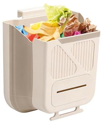 Genérico Basura De La Cocina - Cubo de Basura Plegable - Cubo Plegable De Residuos,para Lavadero Cocina Baño Oficina Fregadero Encimera