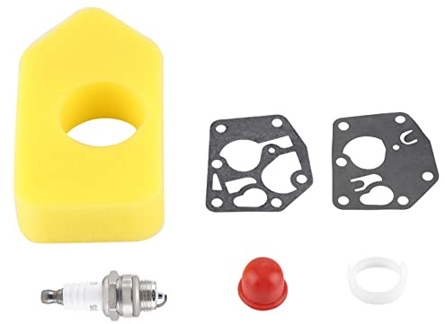 Aolidsive Kit de Remplacement de Carburateur, Mise au Point Complète avec Bougie d'allumage de Filtre à Air pour Tondeuse à Gazon à Petits Moteurs 3-4.75