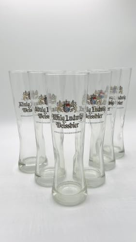 Juego de 6 vasos de cerveza alemania 25 cl, modelo KONIGWEISSBIER