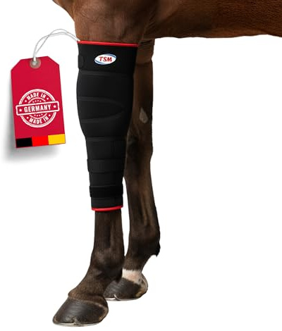 TSM Pferdebandage Vorderfußwurzelgelenk | Reha-Bandage aus Neopren | Schutz & Regeneration bei Arthrose & Entzündungen | Artikelnr 7201 | Made in Germany | Links, Kleinpferd