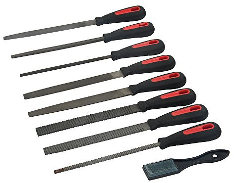 Power&Handel Feilen und Raspeln, 9-TLG. Satz, 203 mm Lange Raspeln